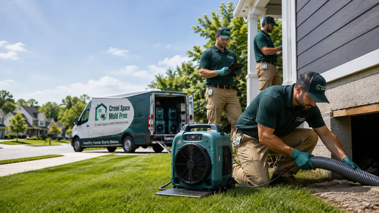 Crawl Space Mold Removal in Cambridge, IA